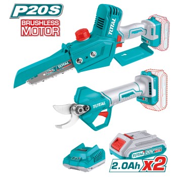 Pack mini serra de podar + tesoura de poda manual TOSLI240306E | 20 V