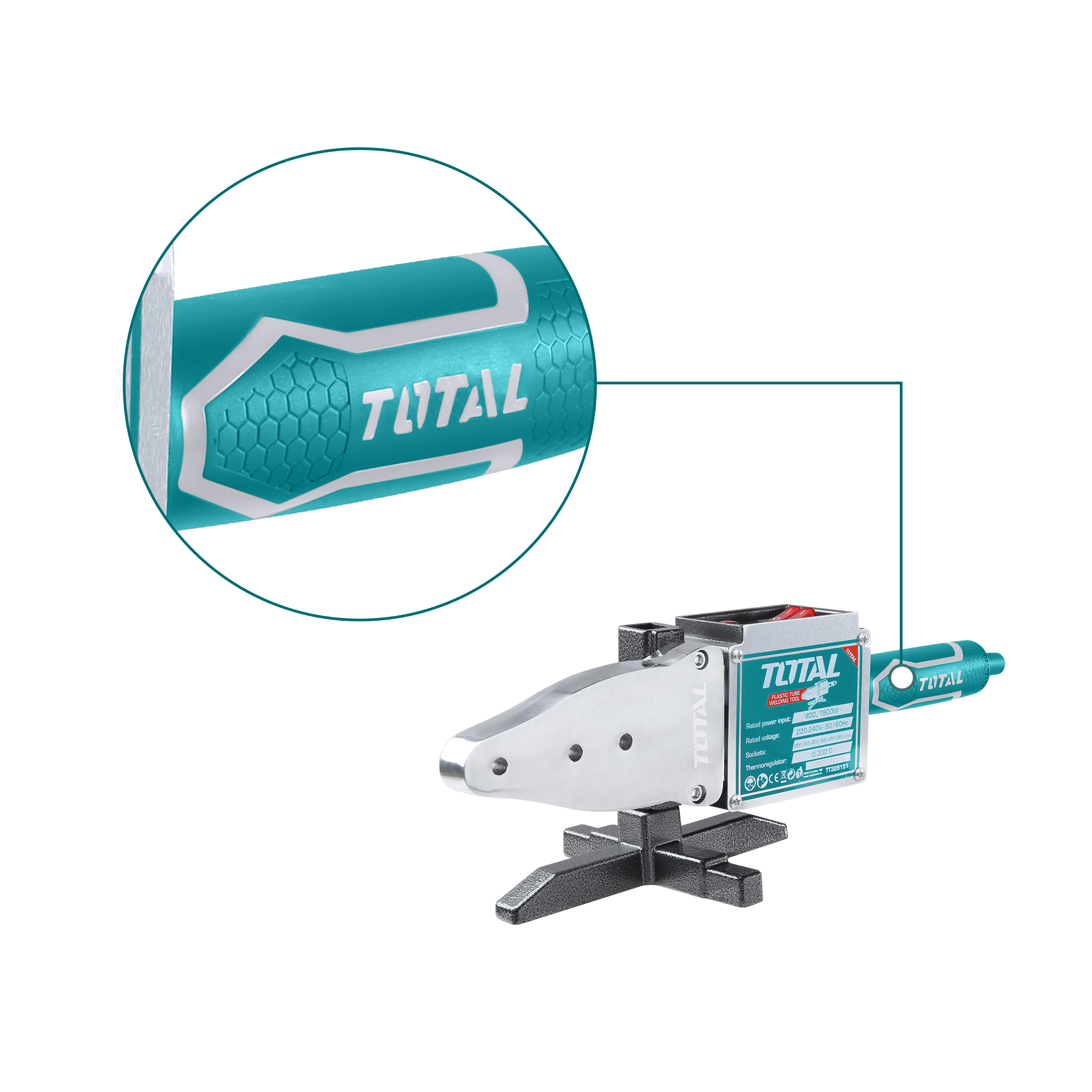 Aparelho de termofusão para tubos TT328151 | 1500 W