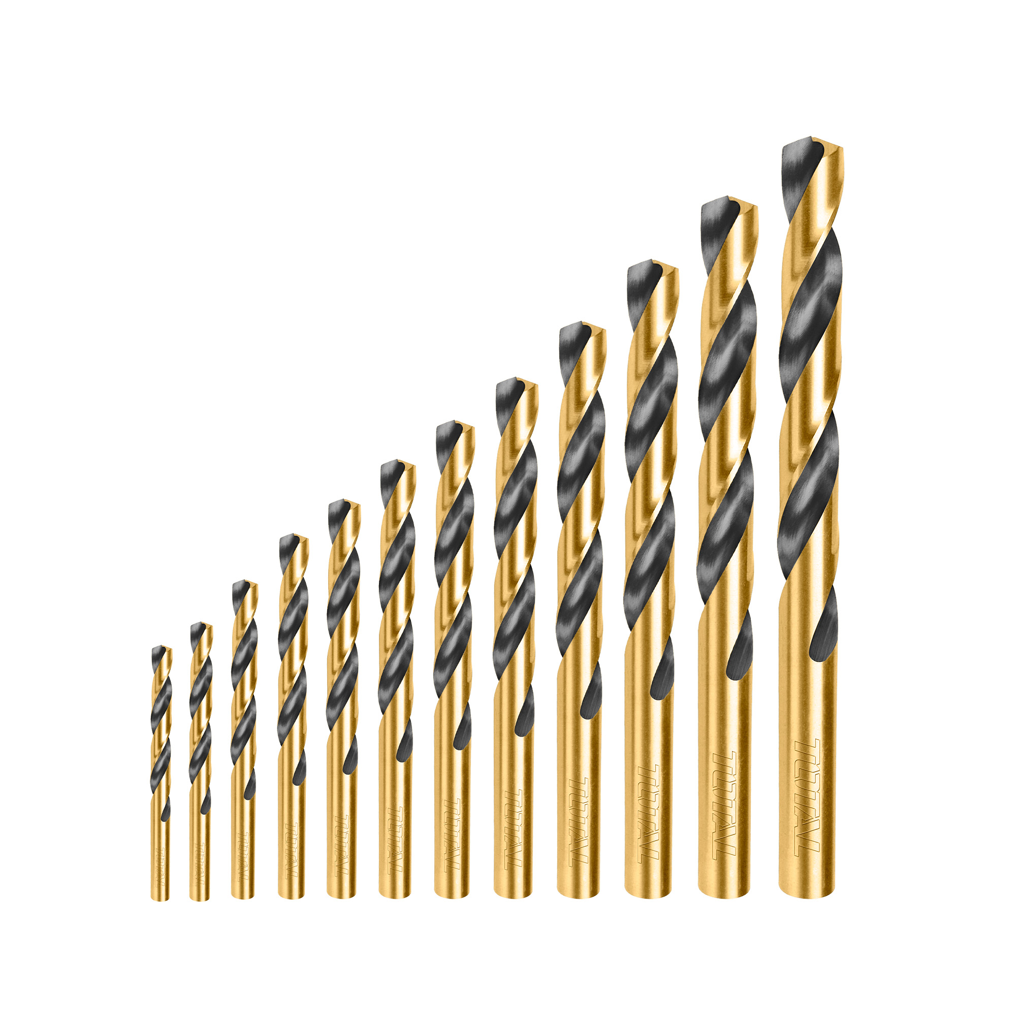 Jogo de 12 brocas para metal TACSD0125 | HSS