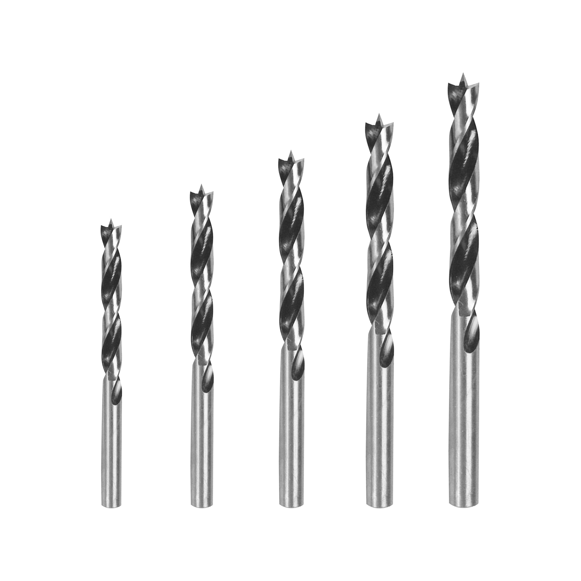 Satz mit 5 Holzbohrern TACSD7055 | HSS