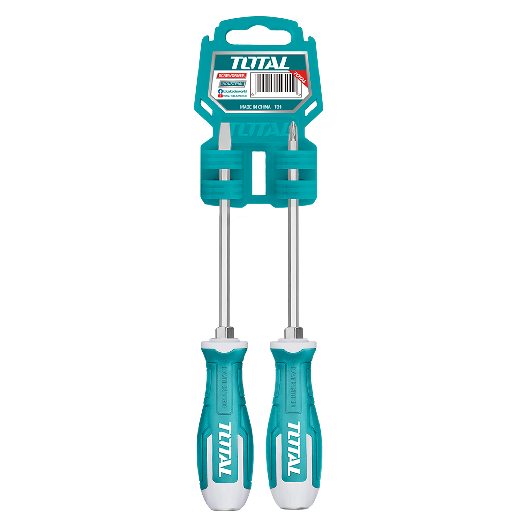 Set van 2 industriële schroevendraaiers THGSS2206 | Staal