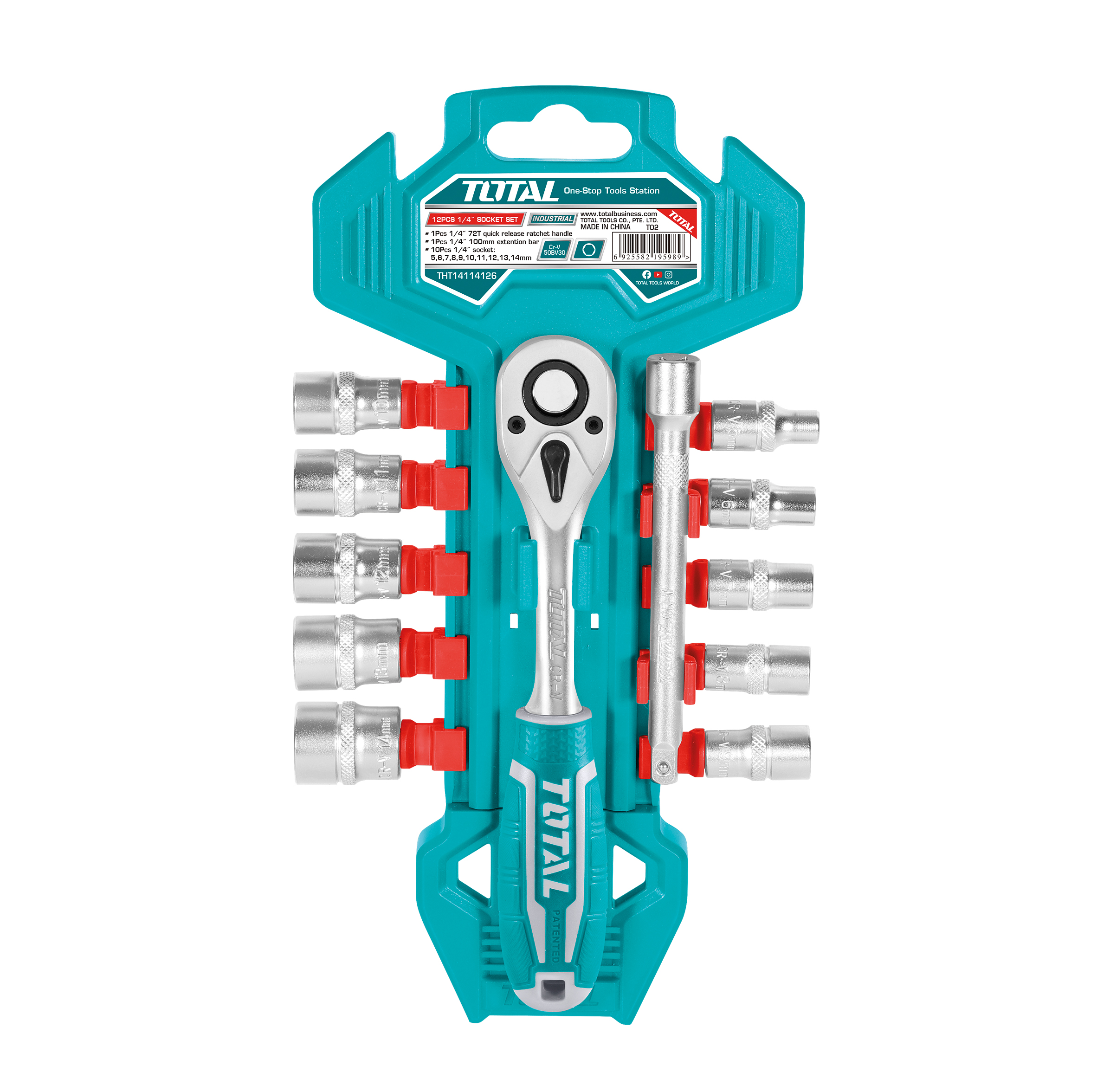 Set di 10 bussole 1/4'' THT14114126 | 1/4''