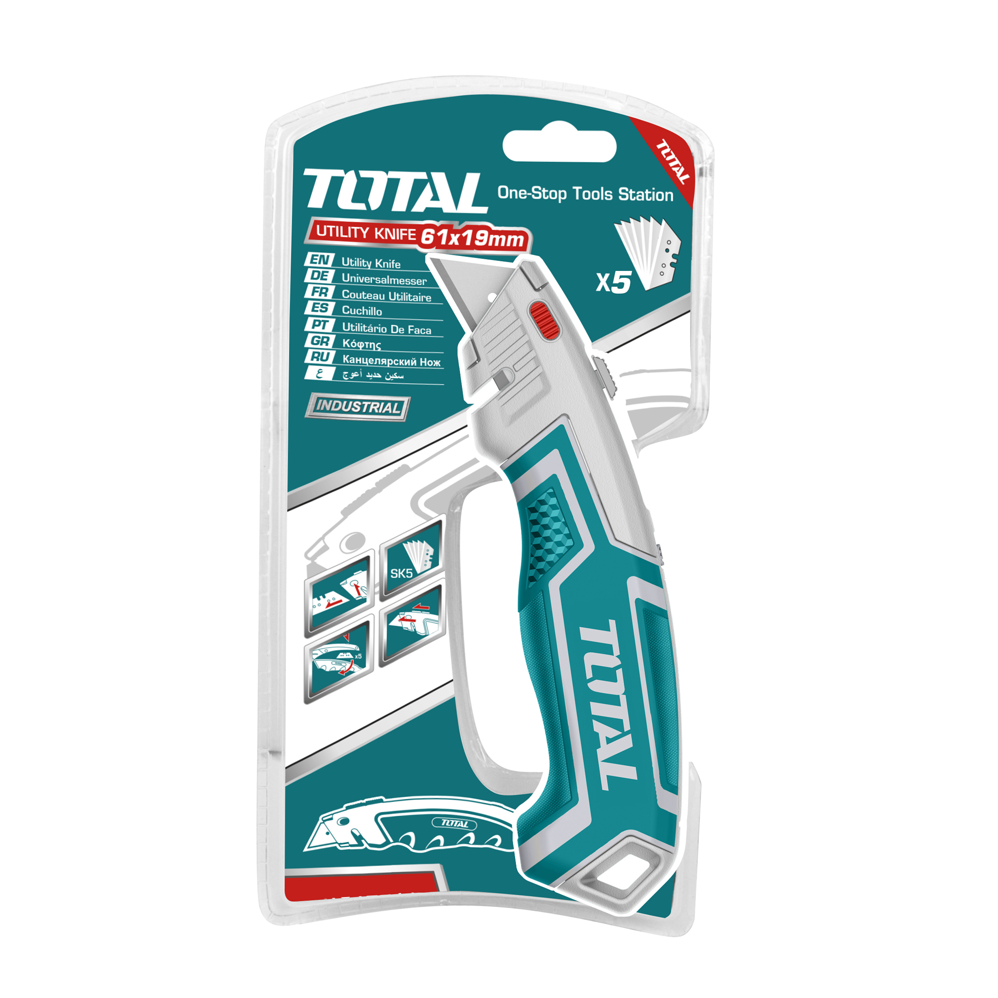 Cúter PRO THT5116118 | 61 x 19 mm | Aleación de zinc