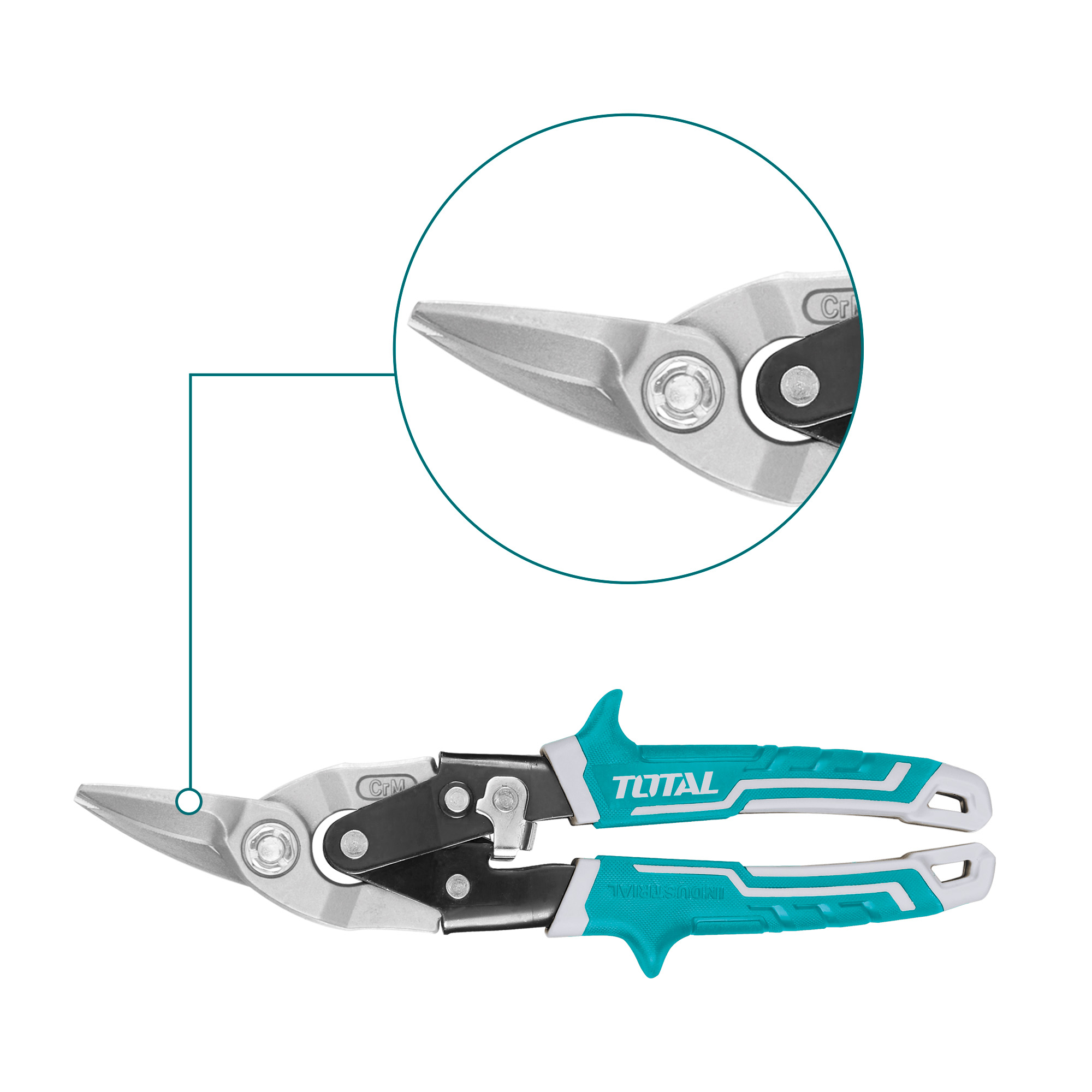 Tijeras para chapa THTJ531106 | 250 mm | Cromo-molibdeno (Cr-Mo) - Izquierda