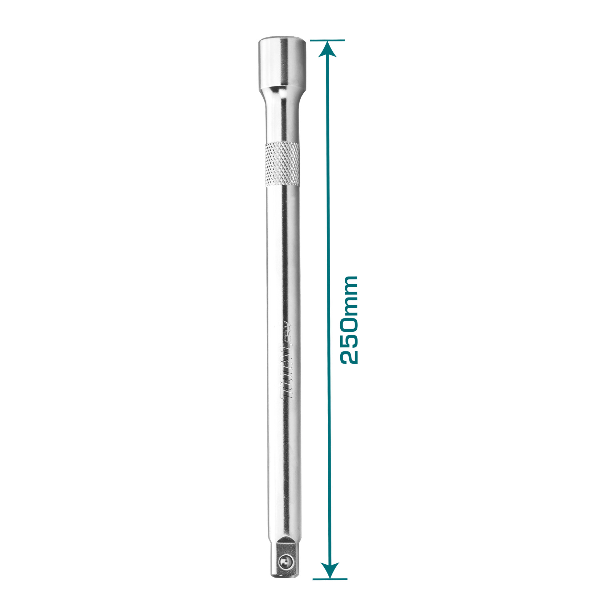 Square drive extension bar 1/2'' THEB12 | 250 mm | Chrome-vanadium (Cr-V)