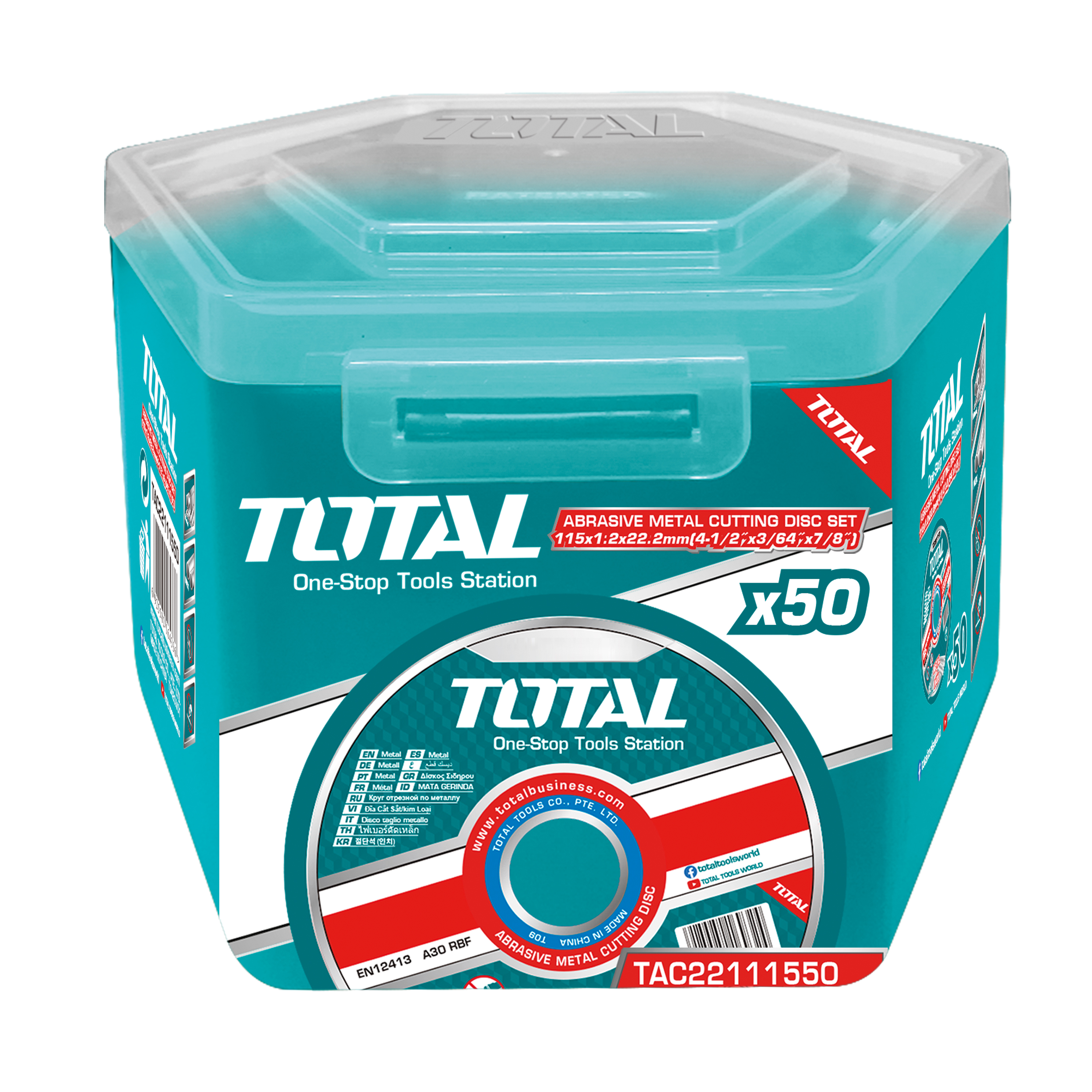 Doos van 50 snijschijven TAC22111550 | Ø115 mm