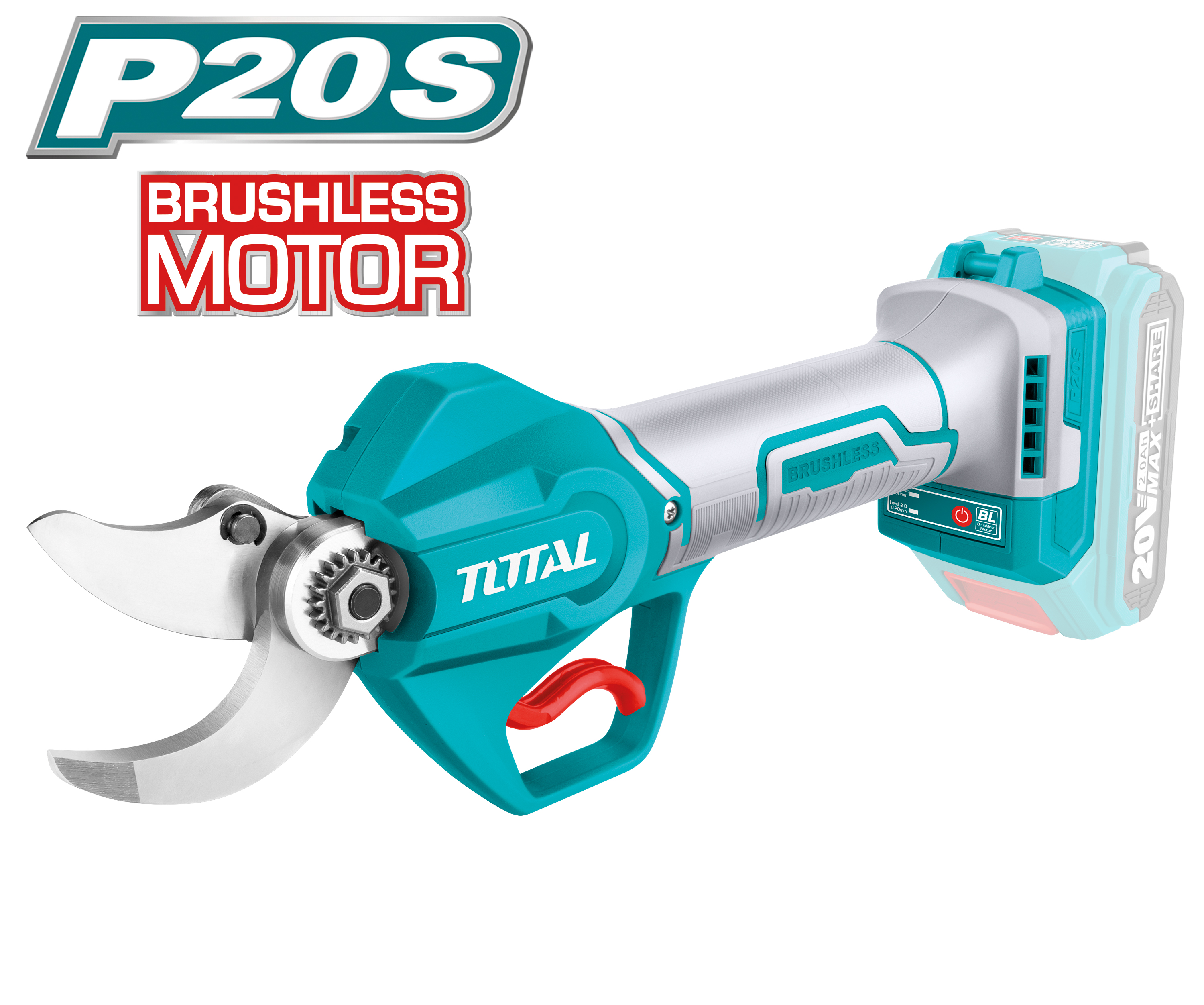 Tesoura de poda brushless a bateria TSSLI20308 | 20 V