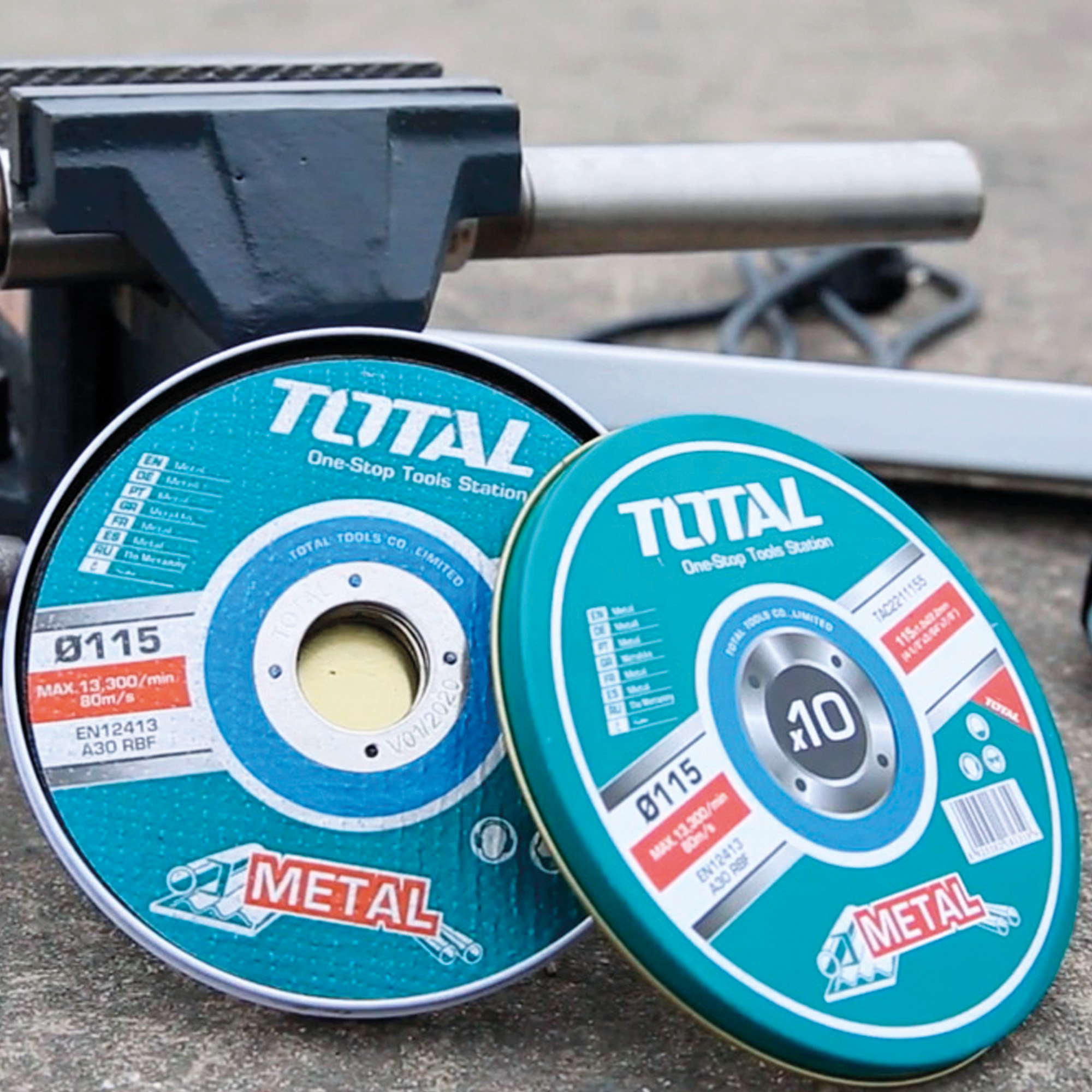 Doos van 10 snijschijven TAC2211 | Ø115 mm