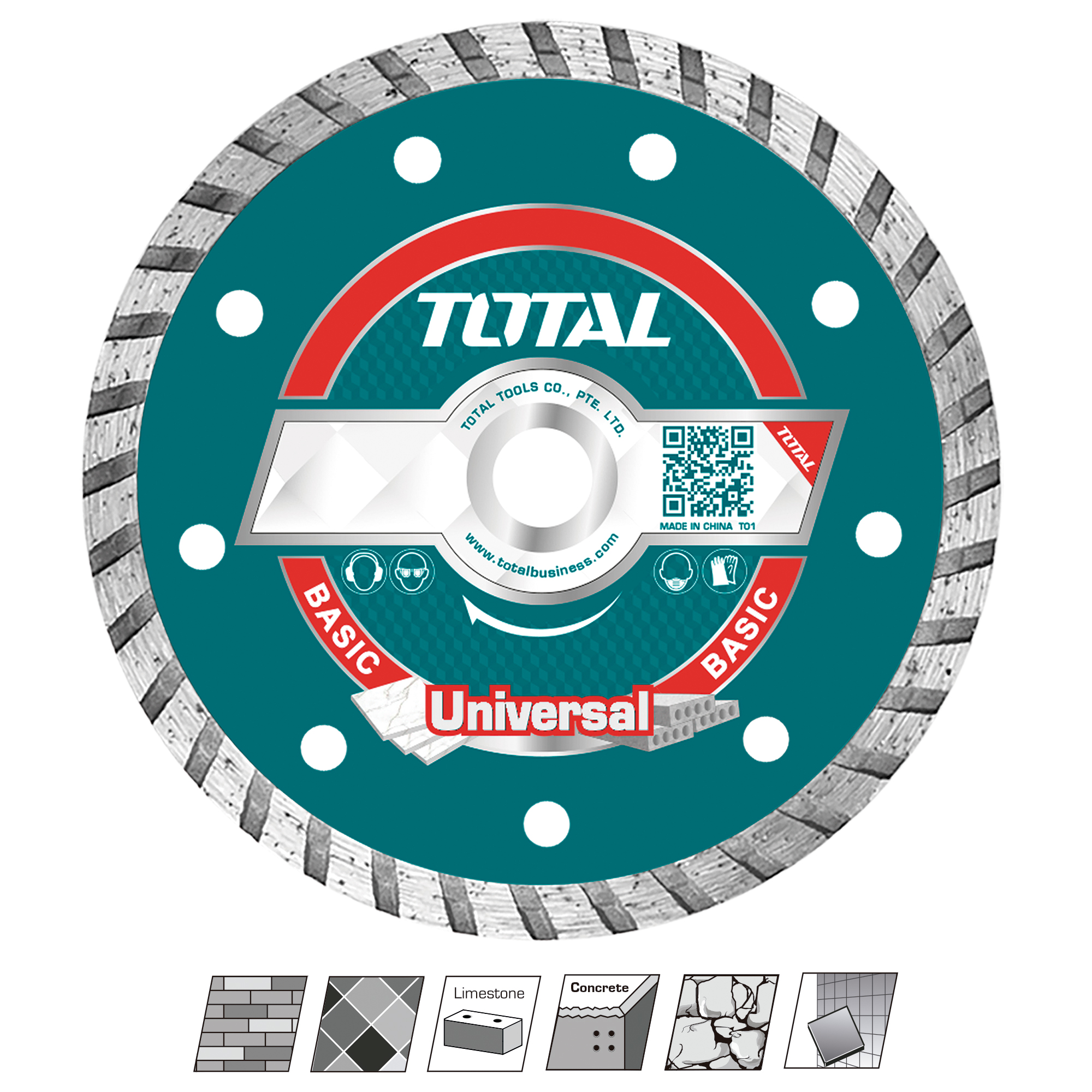 Diamantscheibe für Ziegel und Beton TAC213 | Ø230 mm | Diamant