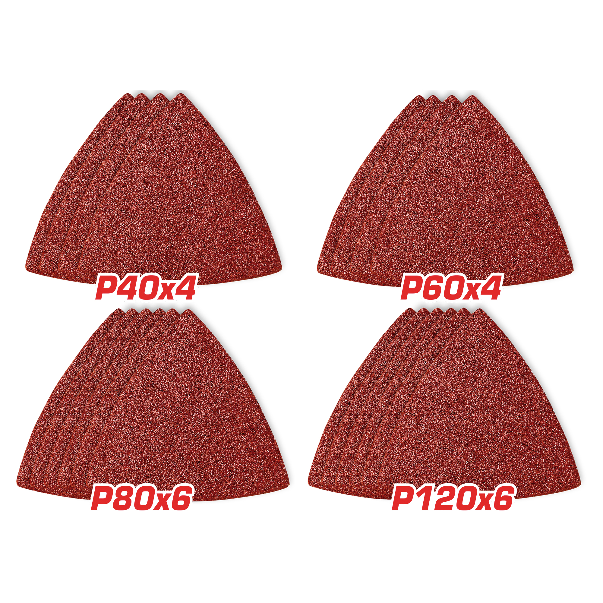 Set di fogli abrasivi per levigatrice multifunzione TAC78080201