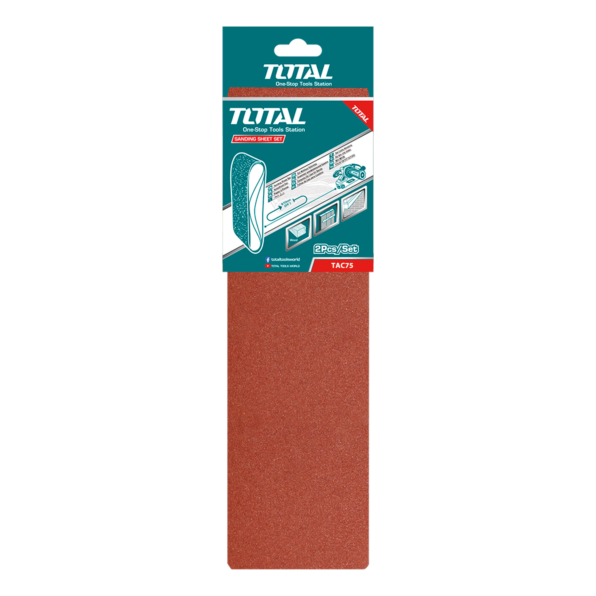 Jogo de 2 bandas de lixagem TAC75 | P40