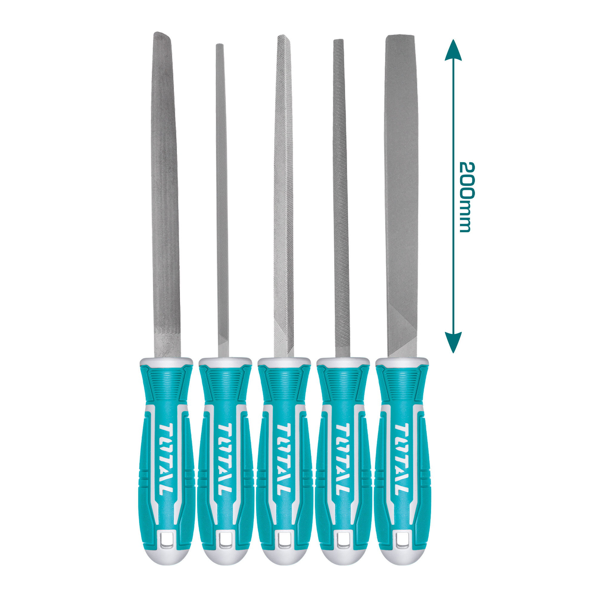 Set van 5 vijlen THT918516 | 200 mm