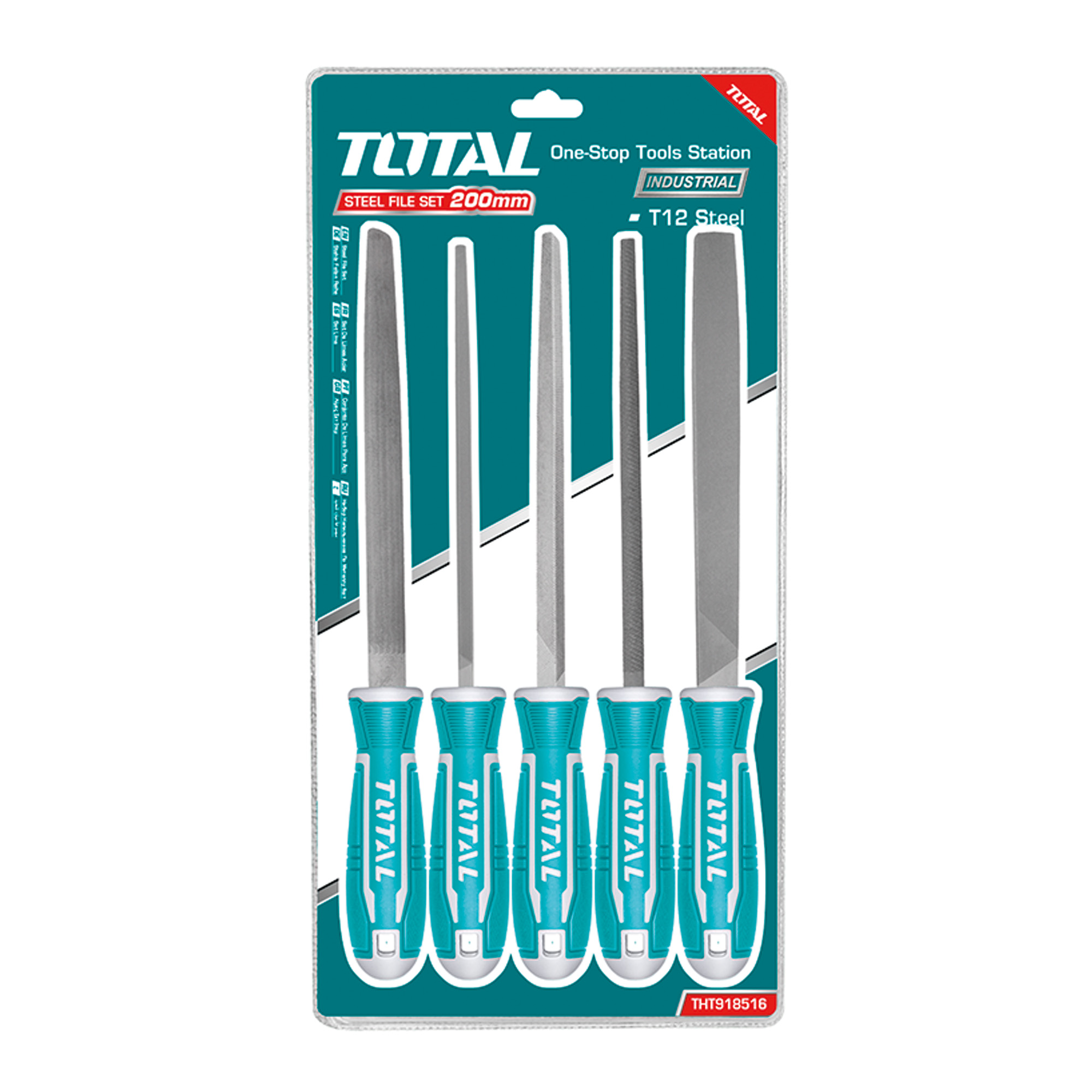 Juego de 5 limas THT918516 | 200 mm