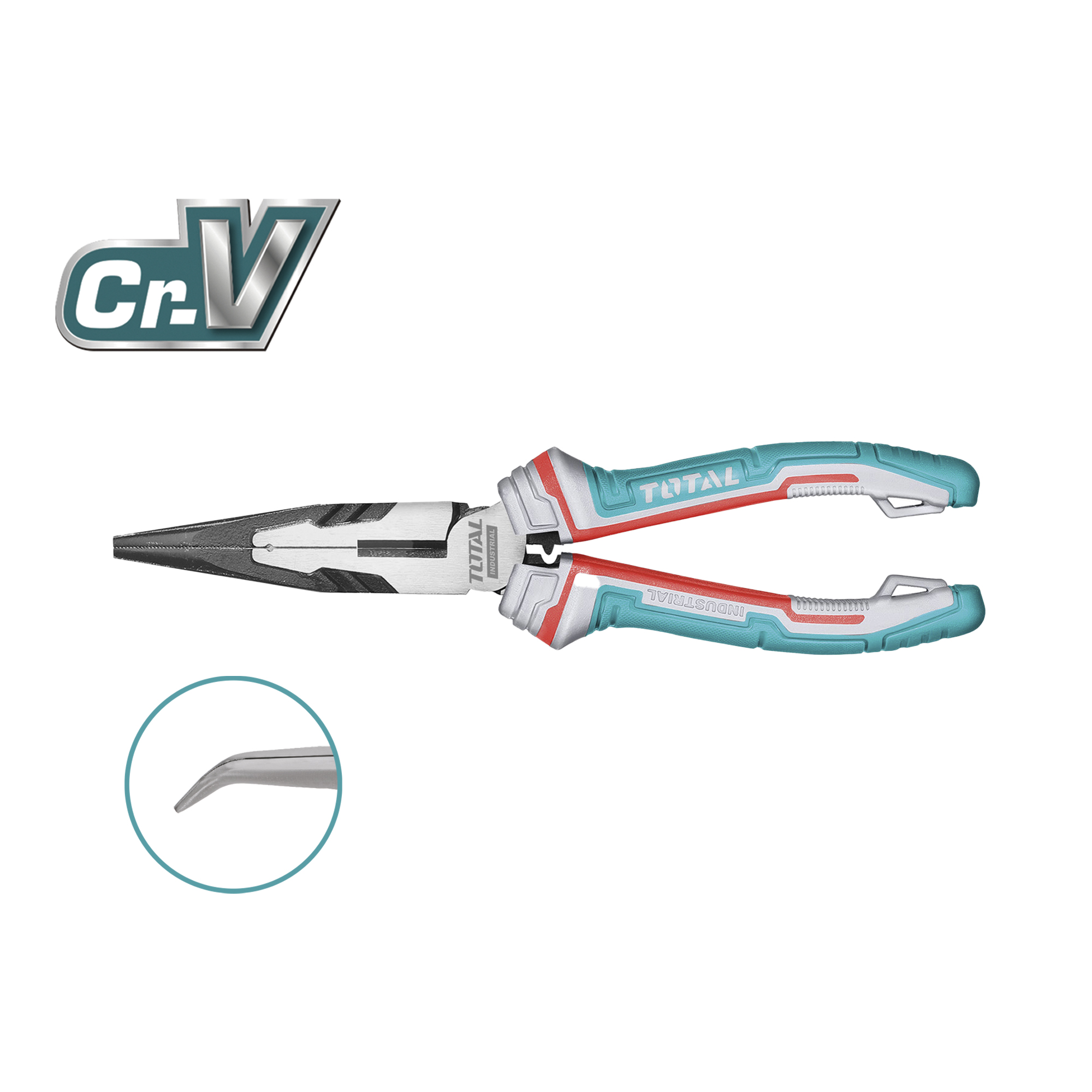 Gebogen tang THT24816S | 200 mm | Chroom-vanadium (Cr-V)