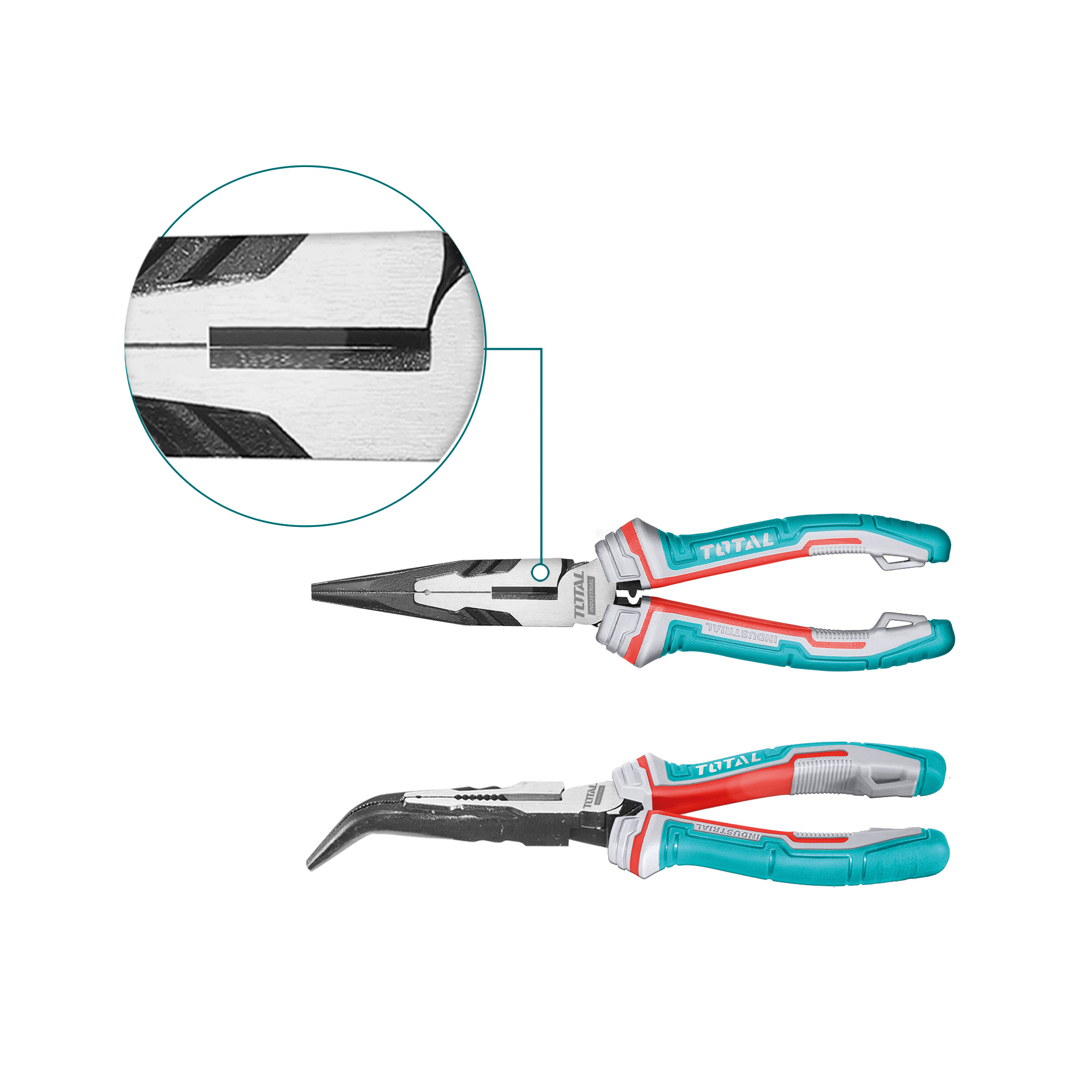 Bent nose pliers THT24816S | 200 mm | Chrome-vanadium (Cr-V)