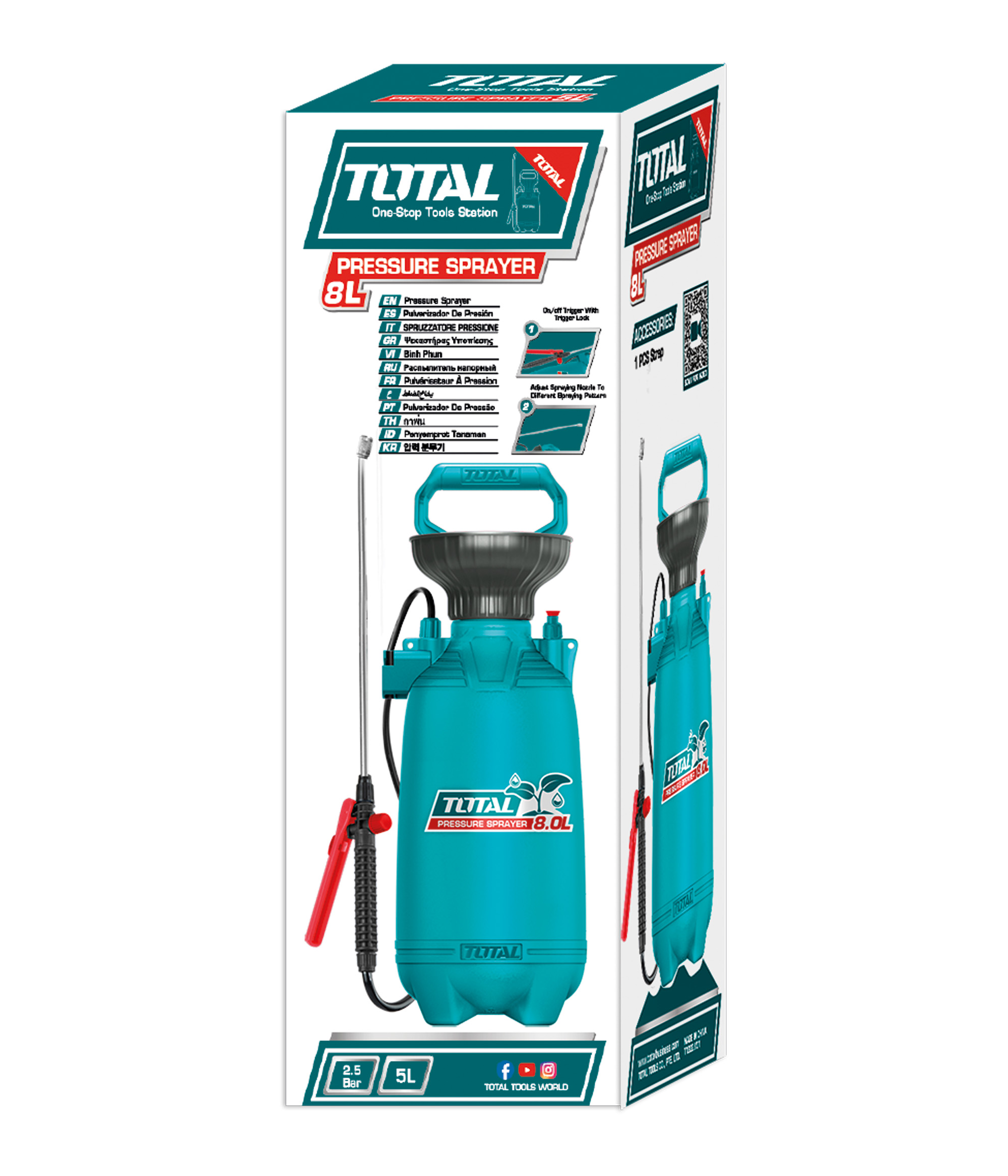 Verstuiver met lance THSPP30 | 8 l