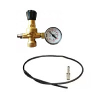 Regulador de caudal para botella de gas de soldadura desechable