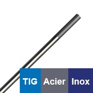 Eléctrodo de Tungsténio para soldadura TIG para aço - inox