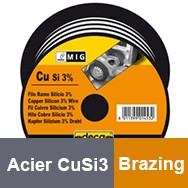 Stahldrahtspule CuSi3 -Brazing