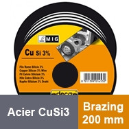 Stahldrahtspule CuSi3 -Brazing – 200 mm