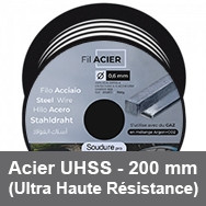 Bobina de hilo de acero UHSS (Ultra Alta Resistencia) - 200 mm
