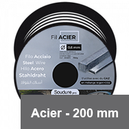Bobine de fil acier Corten - 200 mm