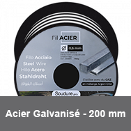 Bobine diamètre 200 mm pour soudure acier galvanisé